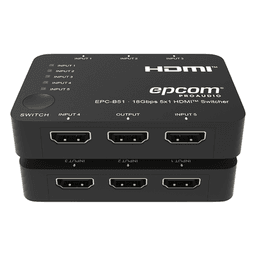 Conmutador HDMI / 5 Entradas x 1 Salida / 18 Gbps / 4K@60Hz / YCbCr 4:4:4 / HDR / Dolby Vision / HDCP 2.2