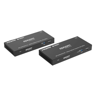 Extensor HDMI con KVM / 4K@60Hz 4:4:4 / 150m (492 pies) en 1080p / 120m (394 pies) en 4K / HDBaseT / USB 2.0 / IR Bidireccional / POC / EDID