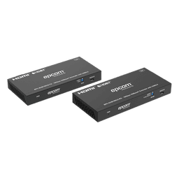 Extensor HDMI con KVM / 4K@60Hz 4:4:4 / 150m (492 pies) en 1080p / 120m (394 pies) en 4K / HDBaseT / USB 2.0 / IR Bidireccional / POC / EDID