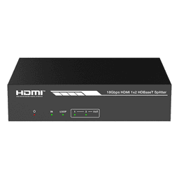 Splitter y Extensor HDMI / 1x2 / HDBaseT / 4K@60Hz 4:4:4 / 120 m (393.7 ft) / 1080p@150 m (492.1 ft) / PoC / Audio 7.1 Canales