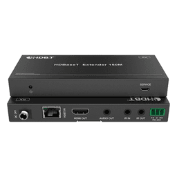 Splitter HDMI HDBaseT / 1x4 Distribución / 4K@60Hz 4:4:4 / Alcance 120 m (393.7 ft) en 4K / 150 m (492.1 ft) en 1080p / PoC / Audio Extraíble / EDID Avanzado / IR y RS232