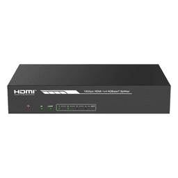 Splitter HDMI HDBaseT / 1x4 Distribución / 4K@60Hz 4:4:4 / Alcance 120 m (393.7 ft) en 4K / 150 m (492.1 ft) en 1080p / PoC / Audio Extraíble / EDID Avanzado / IR y RS232