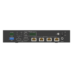 Splitter HDMI HDBaseT / 1x4 Distribución / 4K@60Hz 4:4:4 / Alcance 120 m (393.7 ft) en 4K / 150 m (492.1 ft) en 1080p / PoC / Audio Extraíble / EDID Avanzado / IR y RS232