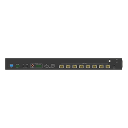 Splitter y Extensor de Video HDBaseT / 1x8 / 4K@60Hz 4:4:4 / 120 m (393.7 ft) en 4K / 150 m (492.1 ft) en 1080p / 18 Gbps / HDR10+ / PoC / IR y RS-232
