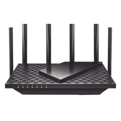 Router Triple Banda WiFi 6E / AX5400 MU-MIMO / 1 Puerto WAN 1 10/100/1000 Mbps / 4 Puertos LAN 10/100/1000 Mbps / 1 puerto USB 3.0 / 6 antenas de alta ganancia / OneMesh ™