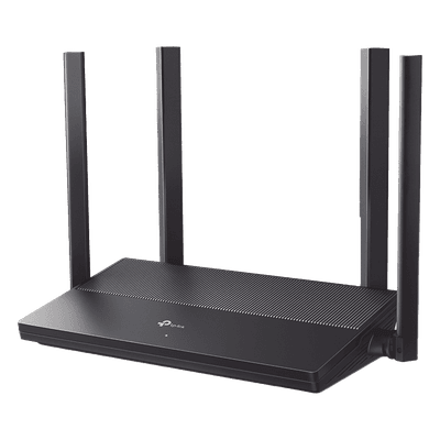 Router WiFi 6 AX 1500 Mbps / MU-MIMO 2X2 y OFDMA / 1 Puerto WAN Gigabit / 3 Puertos LAN Gigabit / Soporta IPV6 y TR-069 / 4 Antenas Beamforming / Seguridad WiFi WPA3