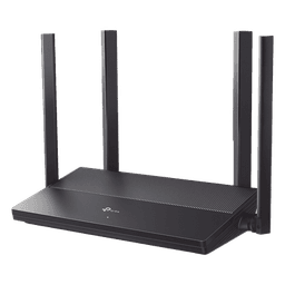 Router WiFi 6 AX 1500 Mbps / MU-MIMO 2X2 y OFDMA / 1 Puerto WAN Gigabit / 3 Puertos LAN Gigabit / Soporta IPV6 y TR-069 / 4 Antenas Beamforming / Seguridad WiFi WPA3