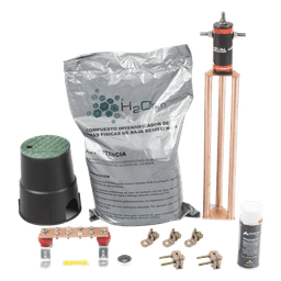 Kit de tierra física modelo TG45AB con Electrodo Magnetoactivo, capacidad: 45 AMP