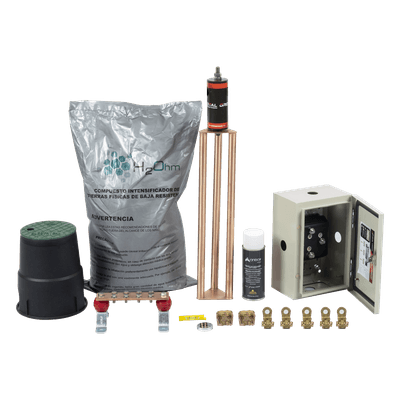 Kit de Tierra Física modelo TG100K con Electrodo Magnetoactivo 67 x 17 cm, capacidad Max: 100 AMP