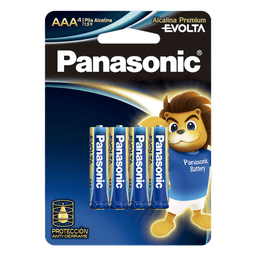 Batería Alcalina AAA / 1.5V / Zinc-Manganeso / No Recargable / Paquete 4 Unidades / -20°C a 55°C / 11 g