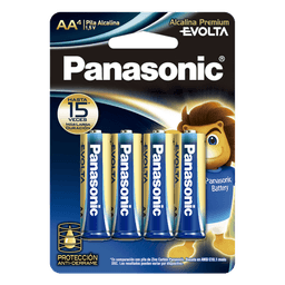 Batería Alcalina AA / 1.5 VCC / Química Zn/MnO2 / Rango -20°C a 50°C / Paquete 4 Unidades