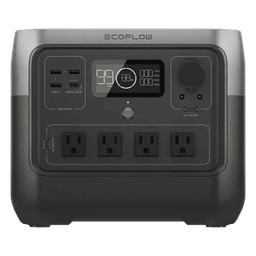 EcoFlow River 2 Pro | Estación de Energía Portátil 768Wh Litio LFP / 4 AC 800W (Max. 1600W) / 1 USB-C 100W / 3 USB -A 12W / Cargador de Coche 10A, 126W Max. / Conectividad WiFi y Bluetooth (App) / Carga Solar 220W Max.
