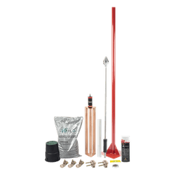 Kit Pararrayo con Accesorios para Protección de Diámetro de 80 m.