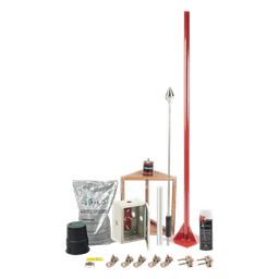 Kit Pararrayo con Accesorios para Protección de Diámetro de 200m.