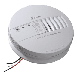 Alarma de monóxido de carbono alámbrica 120 V CA con respaldo de batería de 9 V e interconexión hasta 24 dispositivos, paquete de 6