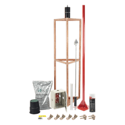Kit Pararrayo con Accesorios para Protección de Diámetro de 300m.