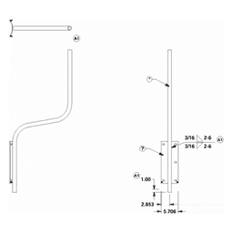 Soporte para montaje en poste compatible con linea de antenas OMNI-B
