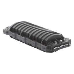 Caja de Distribución de Fibra Óptica Horizontal, Hasta 96 Empalmes, Exterior IP68, 2 Puertos de Entrada y Salida