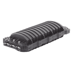 Caja de Distribución de Fibra Óptica Horizontal, Hasta 96 Empalmes, Exterior IP68, 2 Puertos de Entrada y Salida