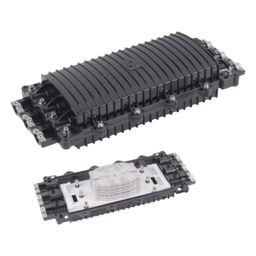 Caja de Distribución de Fibra Óptica Horizontal / 96 Empalmes / IP68 / 3 Puertos / 7-15 mm