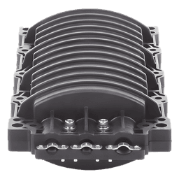 Caja de Distribución de Fibra Óptica Horizontal / 96 Empalmes / IP68 / 3 Puertos / 7-15 mm