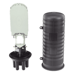 Caja de Distribución de Fibra Óptica Vertical Tipo Domo, 48 Empalmes (Expandible Hasta 96 Empalmes con Charola LP-SCV-48-ST), Exterior, IP68