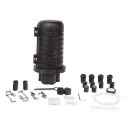 Caja de Distribución de Fibra Óptica Vertical Tipo Domo / 48 Empalmes / IP68 / Exterior / 5-14 mm