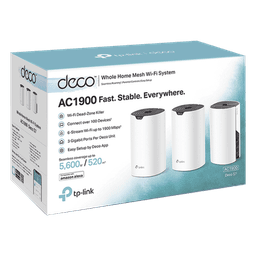 Sistema Mesh Wi-Fi / Doble Banda AC1900 Mbps / 3 Nodos / 3 Puertos Gigabit WAN/LAN Auto-Detect / 3 Antenas Internas / App iOS Android