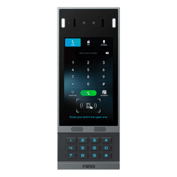 Videoportero SIP con Reconocimiento Facial / Pantalla Táctil IPS 7" / Cámara 2MP / 2 Relevadores / Teclado Retroiluminado / IP66 IK07 / PoE