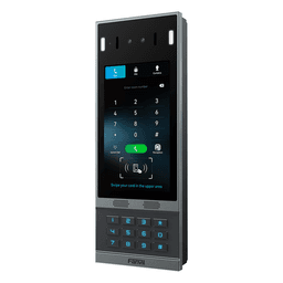 Videoportero SIP con Reconocimiento Facial / Pantalla Táctil IPS 7" / Cámara 2MP / 2 Relevadores / Teclado Retroiluminado / IP66 IK07 / PoE