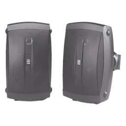 Altavoces de Montaje en Superficie de 2 vias | Woofer 5 in, Tweeter 0.5 in | Semi-Exterior, 6 ohms | Par Color Negro