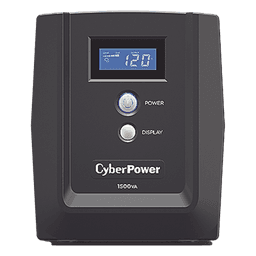 UPS de 1500 VA/900 W, Topología Línea Interactiva, Entrada 120 Vca NEMA 5-15P, y 8 Salidas NEMA 5-15R, Con Regulador de Voltaje (AVR)