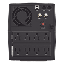 UPS de 1500 VA/900 W, Topología Línea Interactiva, Entrada 120 Vca NEMA 5-15P, y 8 Salidas NEMA 5-15R, Con Regulador de Voltaje (AVR)