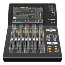 Mezcladora digital  para grabación o en vivo 16 x 8 pantalla tactil 9" con puertos Dante incorporado