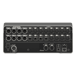Mezcladora digital  para grabación o en vivo 16 x 8 pantalla tactil 9" con puertos Dante incorporado