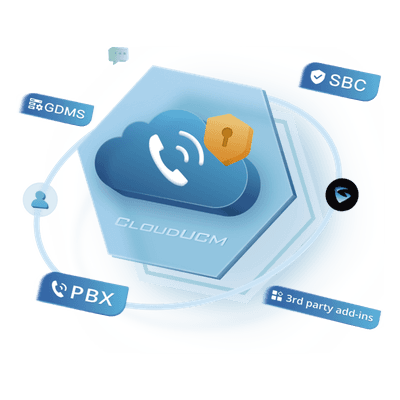 Conmutador IP en la nube / Hasta 50 extensiones / 16 llamadas simultáneas / 2 GB almacenamiento / SBC integrado