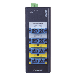 Switch Industrial Bypass de Fibra Optica Multimodo con Conector SC de 2 Canales