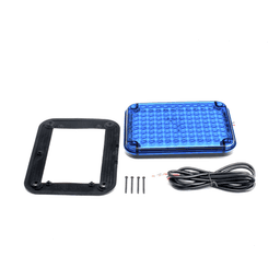 Luz de advertencia de 9x7", Color Azul, Ideal para Ambulancias