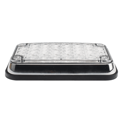 Luz de Advertencia de 6X4", Bicolor Rojo/Claro, Ideal para Ambulancias