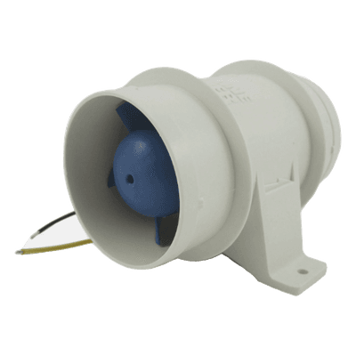 Soplador de aire / 3 pulgadas (76 mm) / 24 VCC / 135 CFM / 1.7 A / Motor sellado / USCG 183.410