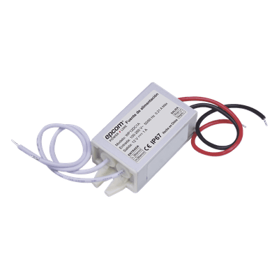 Fuente de alimentación / 12 VCC / 1 A / IP67 / 46x20x30 mm / -30°C a 50°C / 100-240 VCA