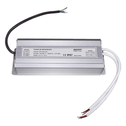 Fuente de Alimentación IP67 / 12 VCC Regulado / 10 A Totales / 2 Salidas / Entrada 100-265 VCA / Operación -10°C a 50°C