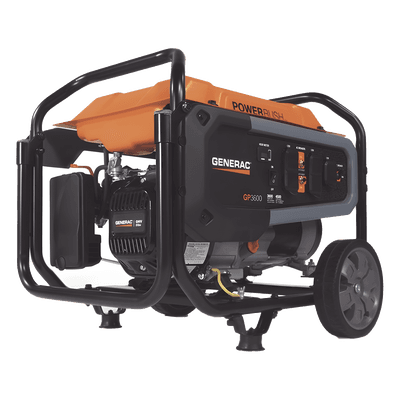 Generador Portátil a Gasolina, 3.6 kW, 120Vca, Arranque Manual