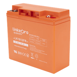 Batería de respaldo 12 V |  18 Ah | AGM | Certificada UL94-V0 Retardante a la Flama  | Especial para Seguridad Electrónica | UPS | Sistemas de Emergencia | Vida útil 5 años | Terminales T1