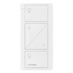 Control Pico inalámbrico de 2 botones con subir/bajar para iluminación, blanco brillante, compatible con Caséta, RadioRA 2 y HomeWorks QS