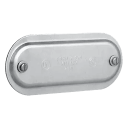Tapa de Aluminio para Condulet Ovalada de 1".
