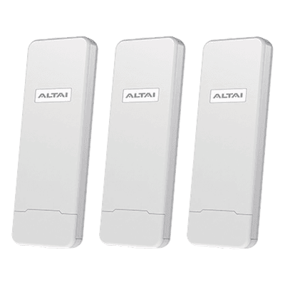 Kit WiFi para Hotspot Comunitario (3 AP) / Cobertura hasta 800 m / Nube Gratuita / Ideal para Iniciar WISP / 128 Usuarios por AP