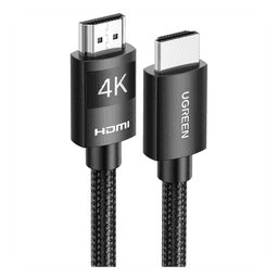 Cable HDMI 2.0 / Nylon Trenzado / 2 Metros (6.56 Pies) / 4K@60Hz / 18Gbps / ARC / Dolby Atmos / HDR / Blindaje 7 Capas / Aluminio Niquelado