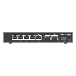 4 en 1: Firewall Nueva Generación, Router, IP PBX (24 usuarios / 8 llamadas), Switch Gigabit de 5 Puertos (4 PoE) y 2 Puertos SFP 2.5 Gigabit