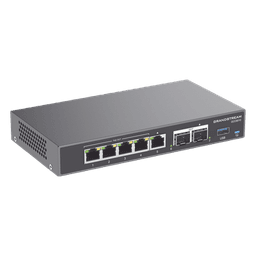 4 en 1: Firewall Nueva Generación, Router, IP PBX (24 usuarios / 8 llamadas), Switch Gigabit de 5 Puertos (4 PoE) y 2 Puertos SFP 2.5 Gigabit